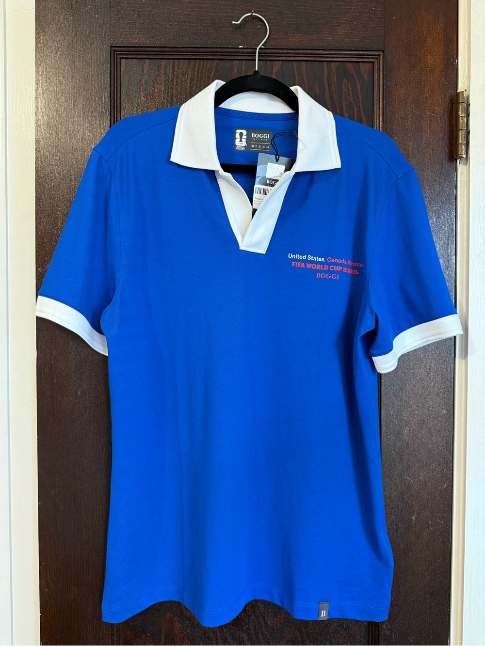 Official FIFA World Cup 2026 Host Nations Polo jersey by Boggi. NWT.